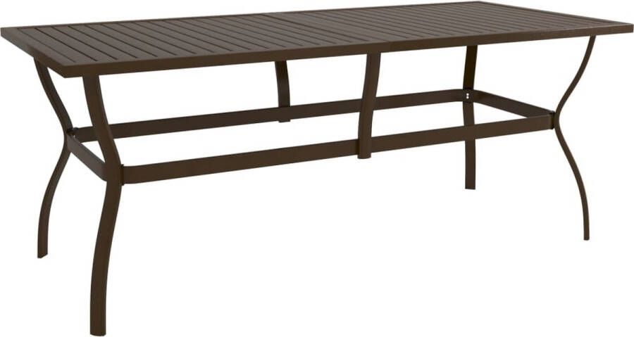 VIDAXL Tuintafel 1 Bruin 190 X 80 X 72 Cm Tafel