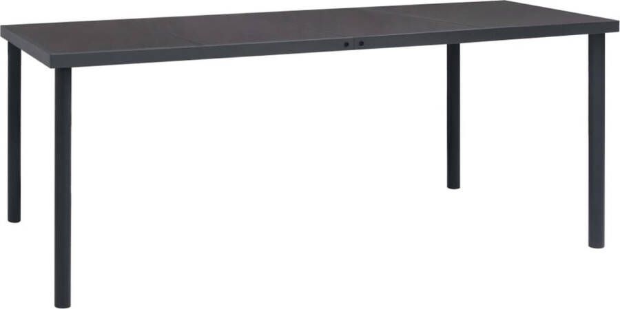 VIDAXL Tuintafel 1 Antraciet 190 X 90 X 74 Cm Buitentafel