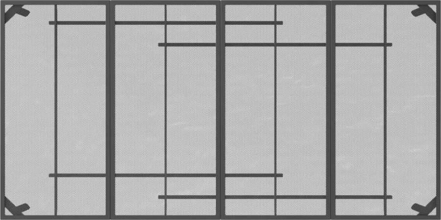 VidaXL Tuintafel 200x100x72 cm staalgaas antracietkleurig