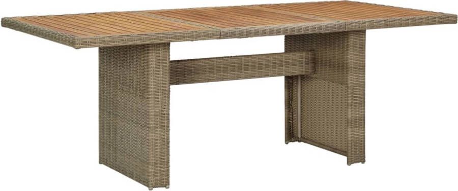 VidaXL -Tuintafel-200x100x74-cm-poly-rattan-bruin