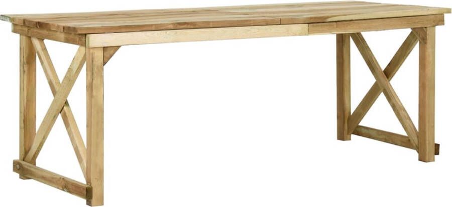 VidaXL -Tuintafel-200x79x75-cm-geïmpregneerd-grenenhout