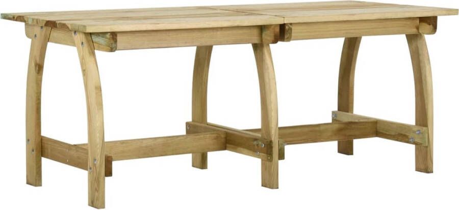 VidaXL -Tuintafel-220x74x75-cm-geïmpregneerd-grenenhout