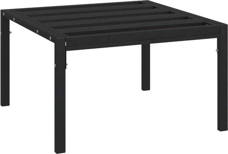 VidaXL -Tuintafel-60x60x35-cm-staal-zwart