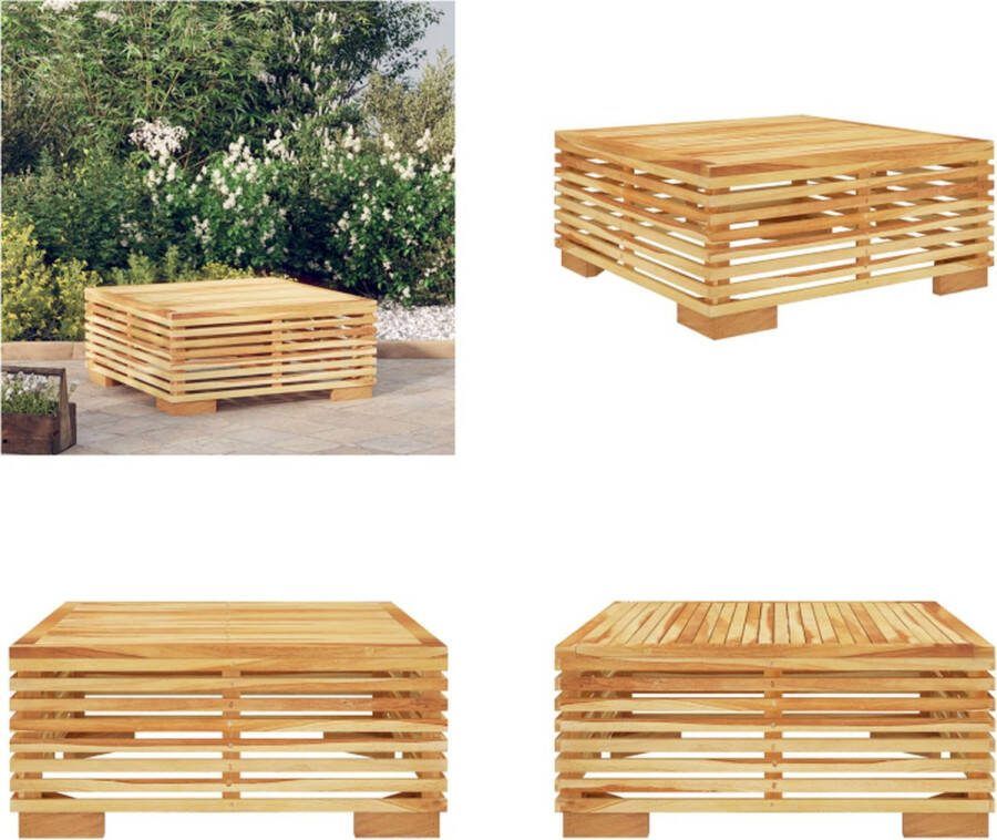 VidaXL Tuintafel 69-5x69-5x31 cm massief teakhout Tuintafel Tuintafels Salontafel Bijzettafel