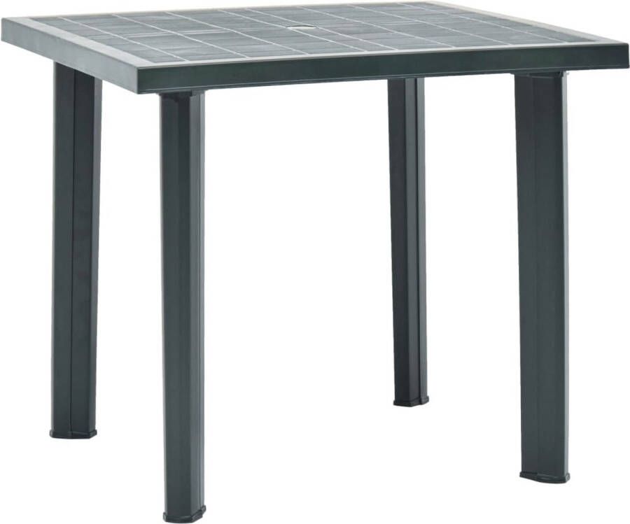 VidaXL -Tuintafel-80x75x72-cm-kunststof-groen