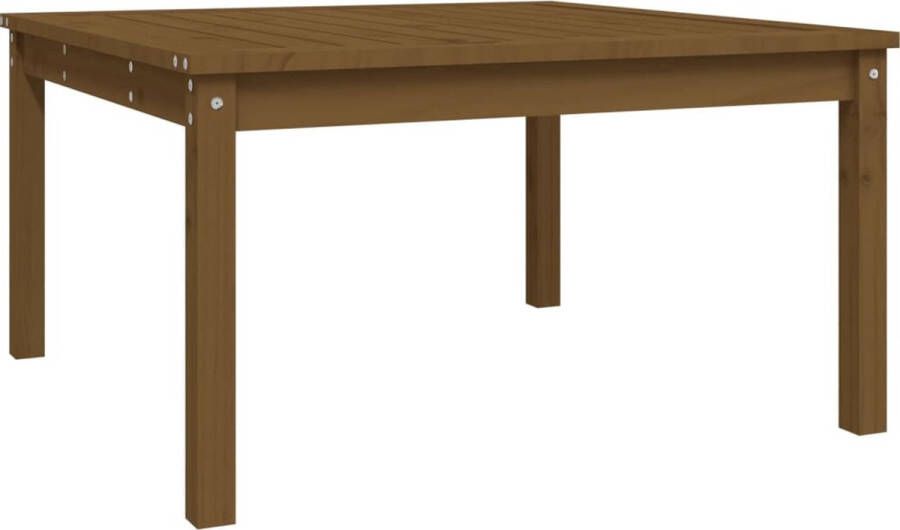 VidaXL Tuintafel 82 5x82 5x45 cm massief grenenhout honingbruin