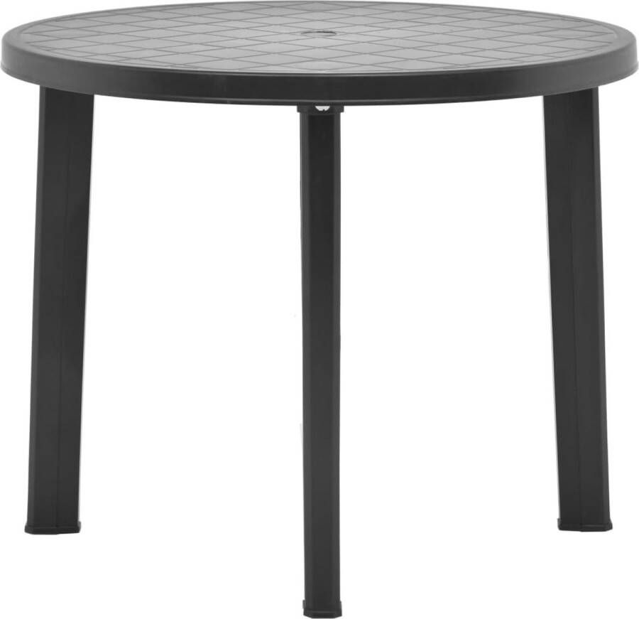 VidaXL -Tuintafel-89-cm-kunststof-antraciet