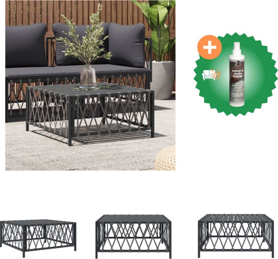 VidaXL Tuintafel Modulair Ontwerp Antraciet 70 x 70 x 34 cm Draagvermogen 110 kg Tuinbank Inclusief Reiniger