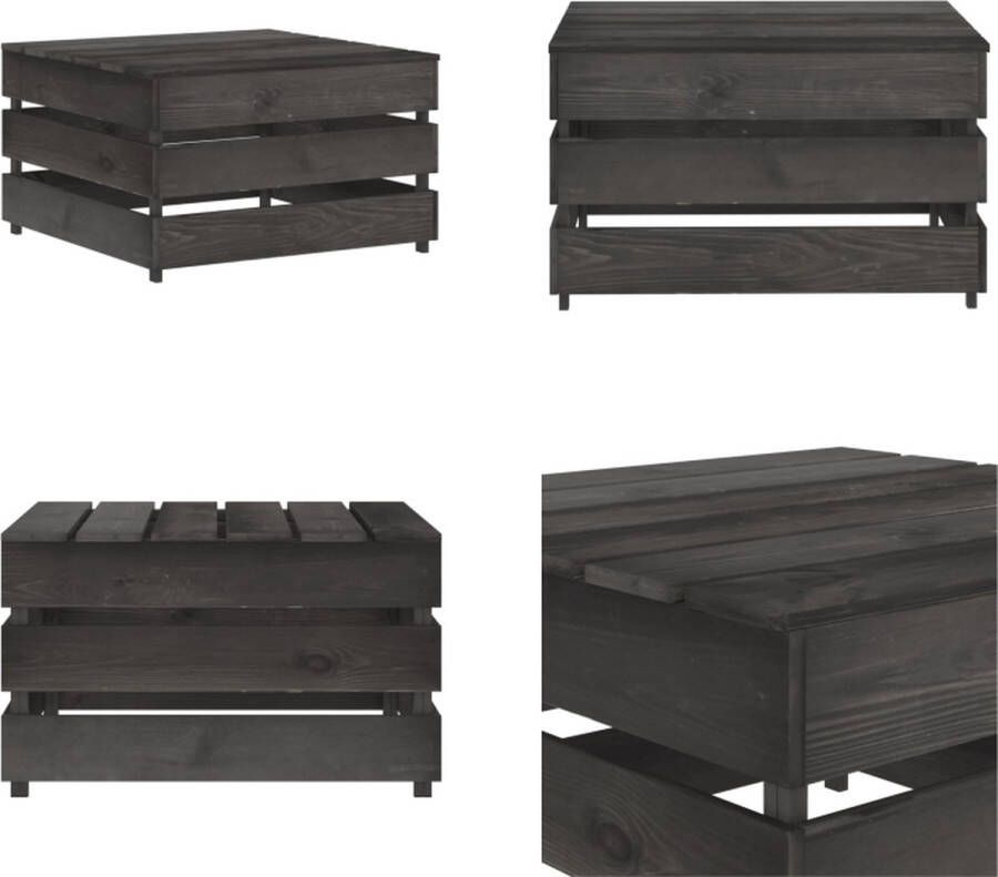 VidaXL Tuintafel pallet geïmpregneerd grenenhout Pallet Tafel Pallet Tafels Tuintafel Tuintafels