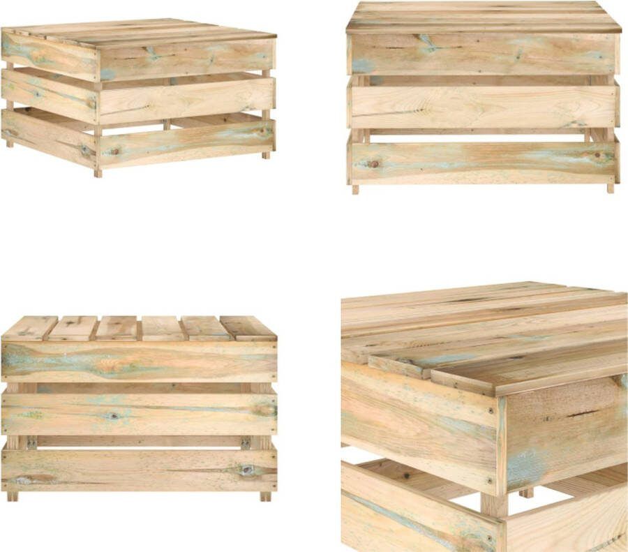 VidaXL Tuintafel pallet geïmpregneerd grenenhout Pallet Tafel Pallet Tafels Tuintafel Tuintafels
