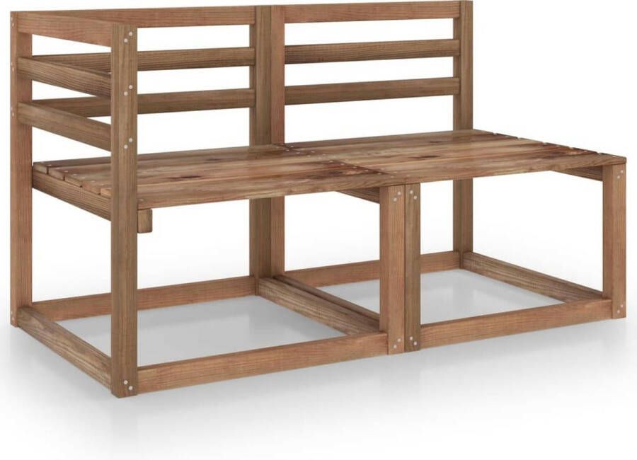 VidaXL -Tuintafels-2-st-pallet-60x60x36 5-cm-geïmpregneerd-grenenhout