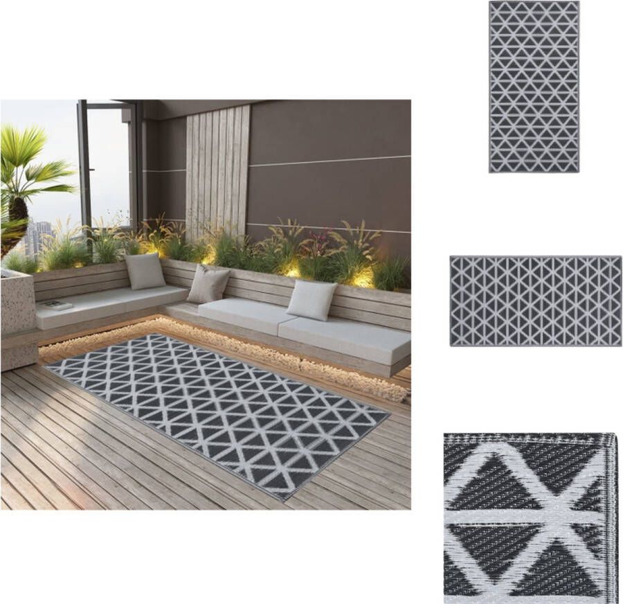 VidaXL Tuintapijt Trendy Tuintapijt Afmetingen- 190 x 290 cm Ken- Dubbellaagse jacquard Buitenkeuken