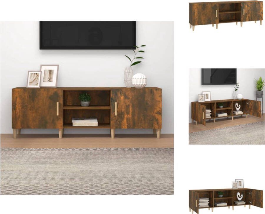 VidaXL Tv-Kast Klassiek Gerookt Eiken 150x30x50 cm Sterk en Stevig Kast
