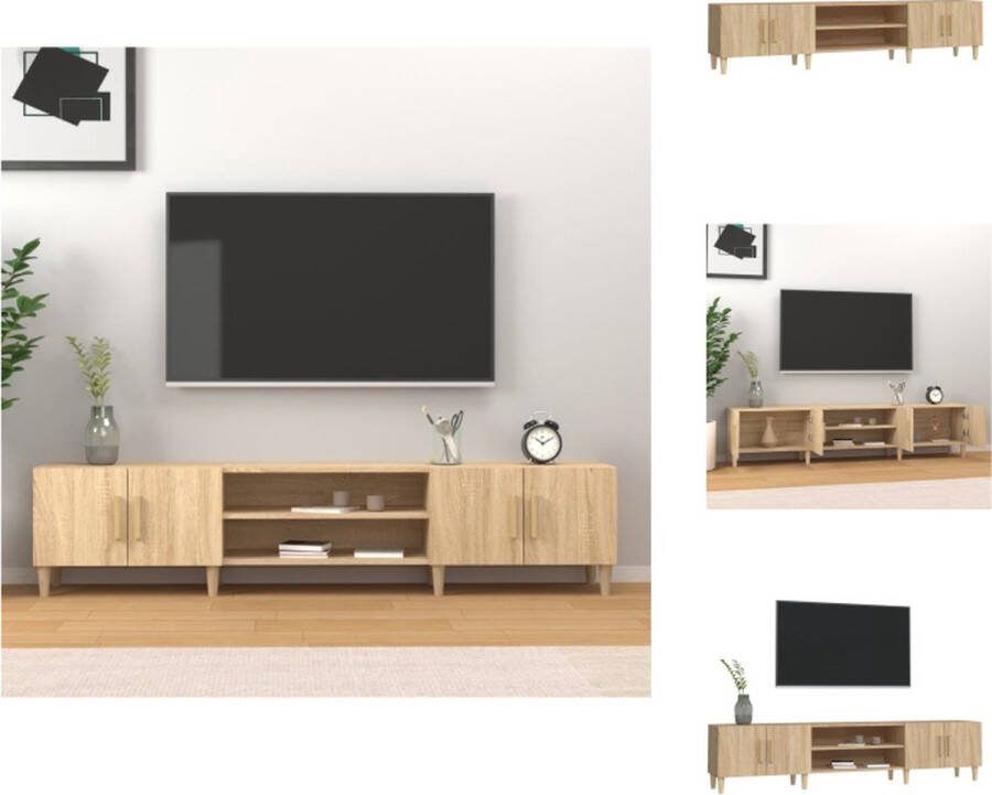 VidaXL TV-kast Sonoma eiken 180x31.5x40 cm Trendy design Kast