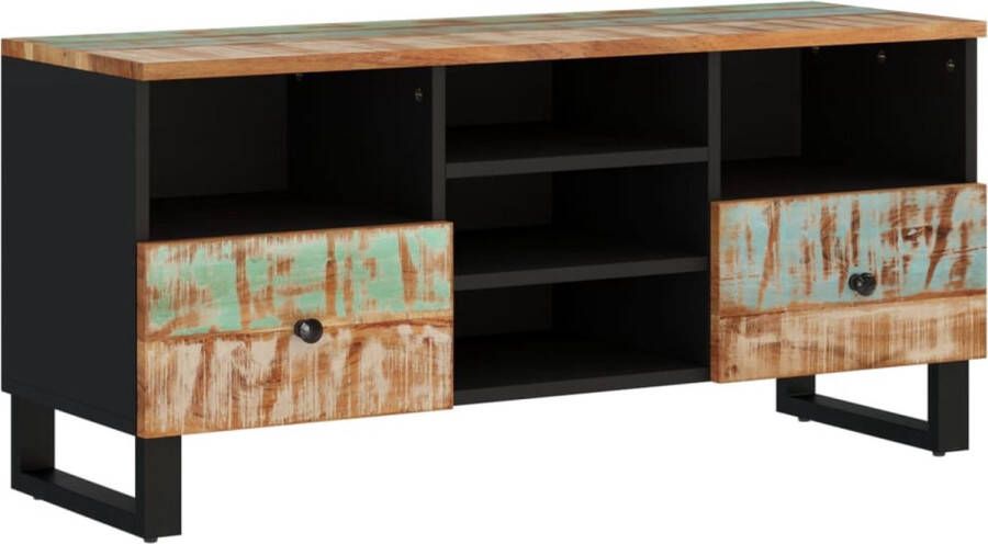 VidaXL -Tv-meubel-100x33x46-cm-massief-hout-gerecycled-en-bewerkt-hout