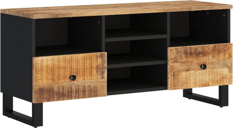 VidaXL -Tv-meubel-100x33x46-cm-massief-mangohout-en-bewerkt-hout