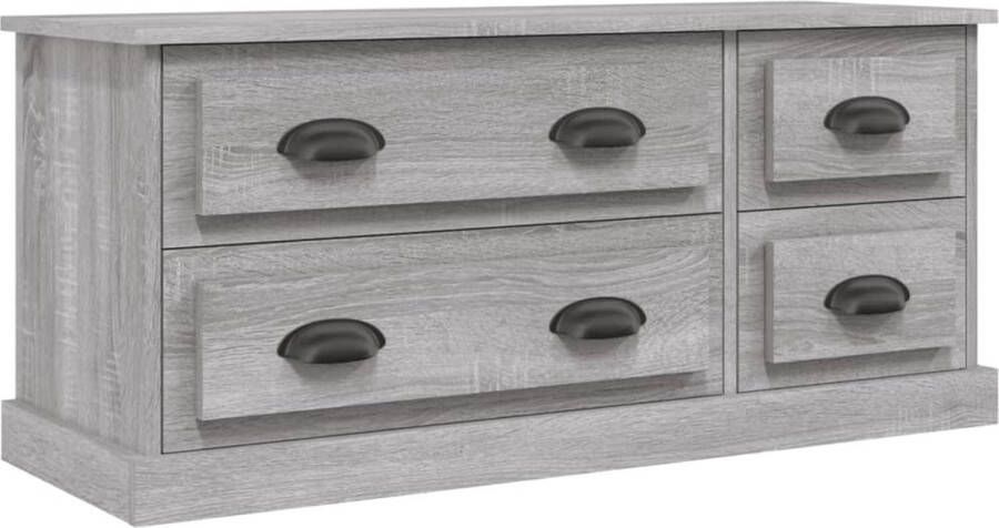 VidaXL -Tv-meubel-100x35 5x45-cm-bewerkt-hout-grijs-sonoma-eikenkleurig