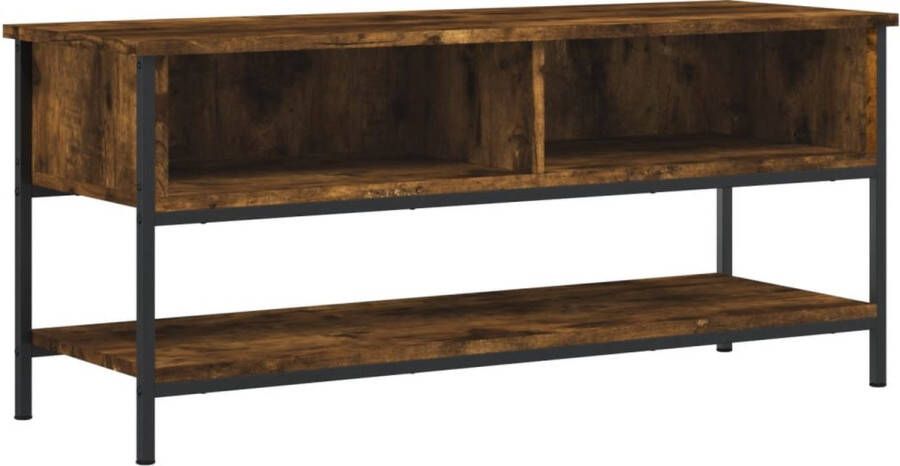 VidaXL -Tv-meubel-100x35x45-cm-bewerkt-hout-gerookt-eikenkleurig