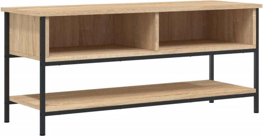 VidaXL -Tv-meubel-100x35x45-cm-bewerkt-hout-sonoma-eikenkleurig