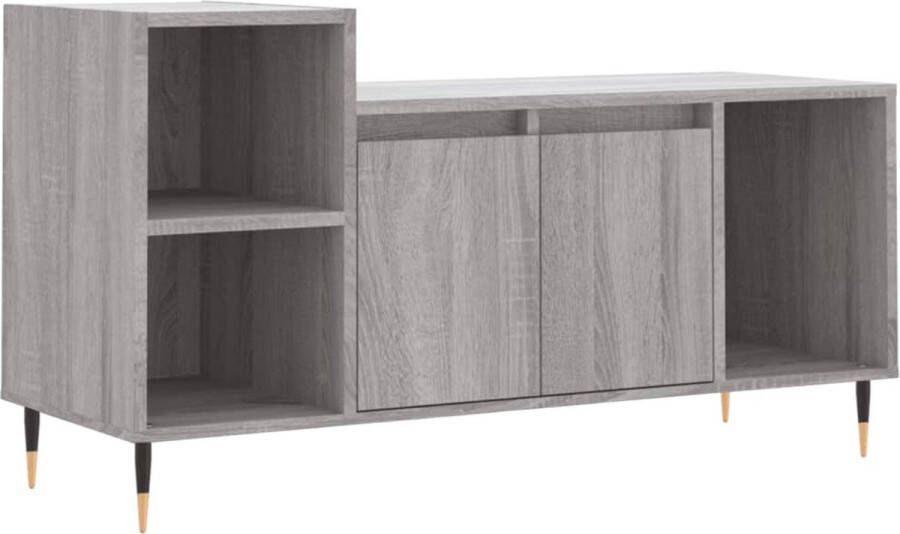 VidaXL -Tv-meubel-100x35x55-cm-bewerkt-hout-grijs-sonoma-eikenkleurig