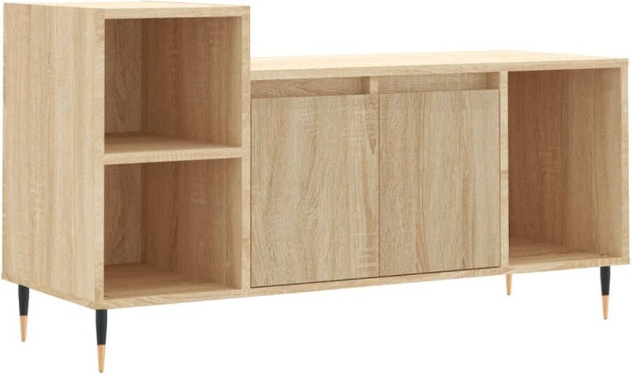 VidaXL -Tv-meubel-100x35x55-cm-bewerkt-hout-sonoma-eikenkleurig