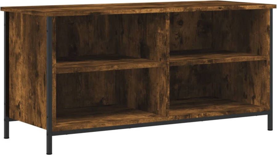 VidaXL -Tv-meubel-100x40x50-cm-bewerkt-hout-gerookt-eikenkleurig