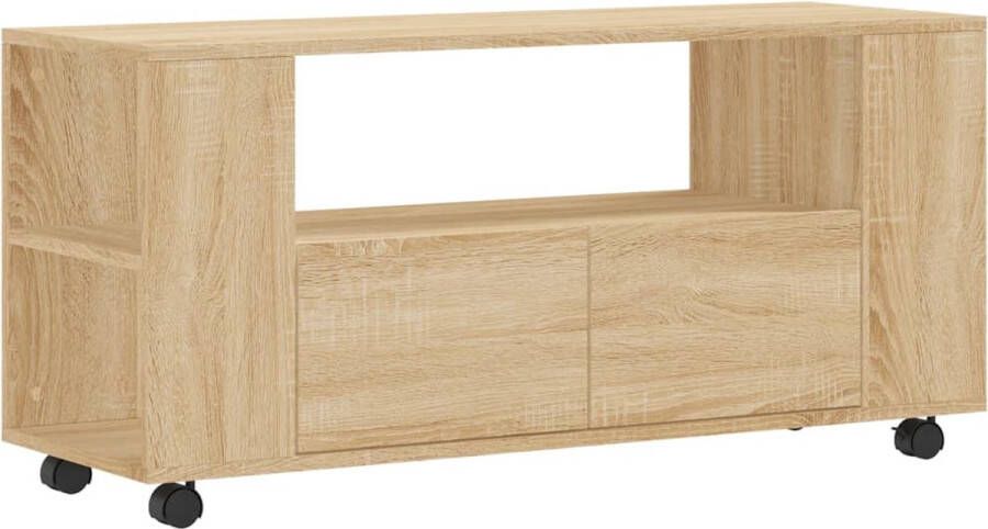 VidaXL -Tv-meubel-102x34 5x43-cm-bewerkt-hout-sonoma-eikenkleurig