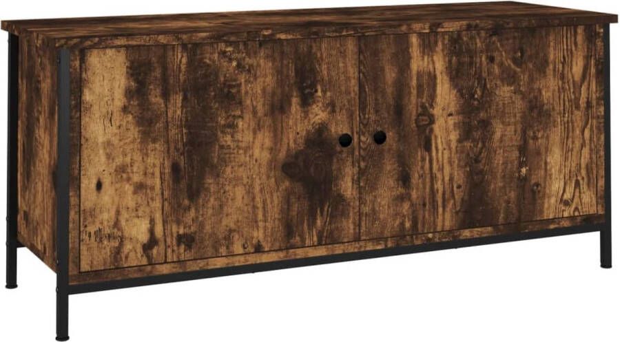 VidaXL -Tv-meubel-102x35x45-cm-bewerkt-hout-gerookt-eikenkleurig