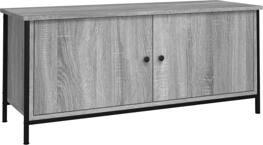 VidaXL -Tv-meubel-102x35x45-cm-bewerkt-hout-grijs-sonoma-eikenkleurig