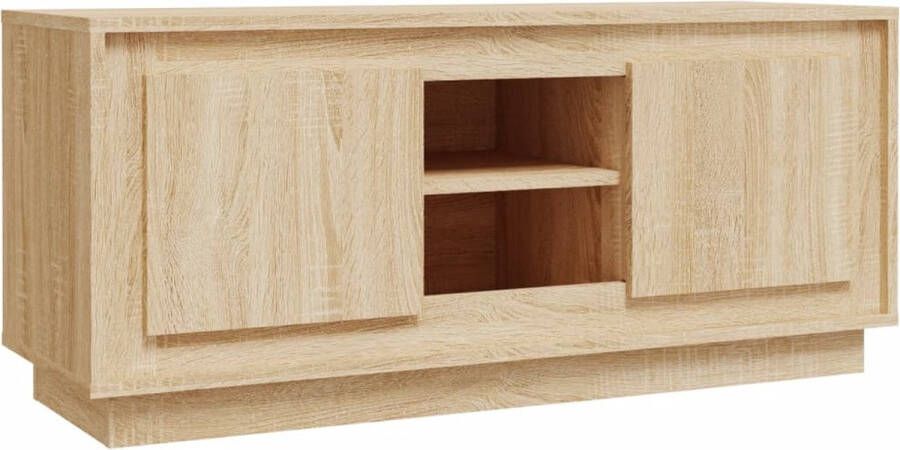 VidaXL -Tv-meubel-102x35x45-cm-bewerkt-hout-sonoma-eikenkleurig