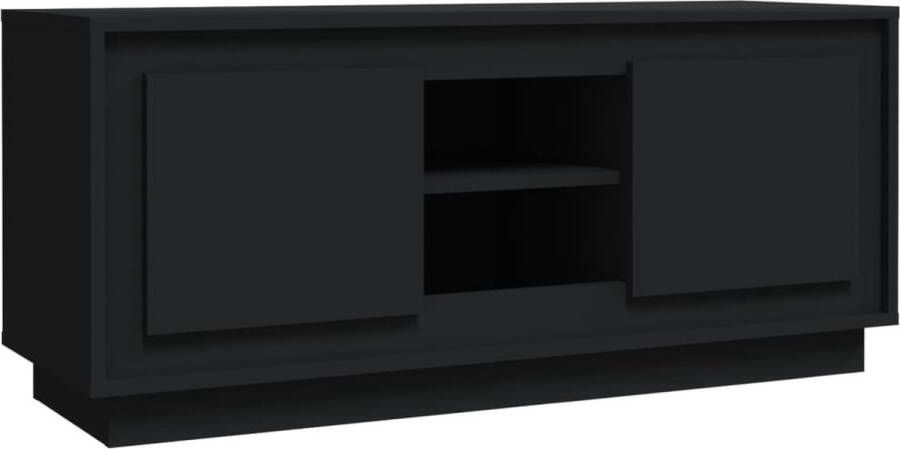 VidaXL -Tv-meubel-102x35x45-cm-bewerkt-hout-zwart