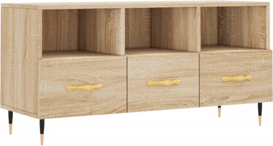 VidaXL -Tv-meubel-102x36x50-cm-bewerkt-hout-sonoma-eikenkleurig