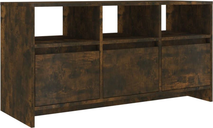 VidaXL Tv-meubel 102x37 5x52 5 cm bewerkt hout gerookt eikenkleurig