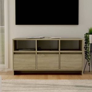 VidaXL Tv-meubel 102x37 5x52 5 cm spaanplaat sonoma eikenkleurig