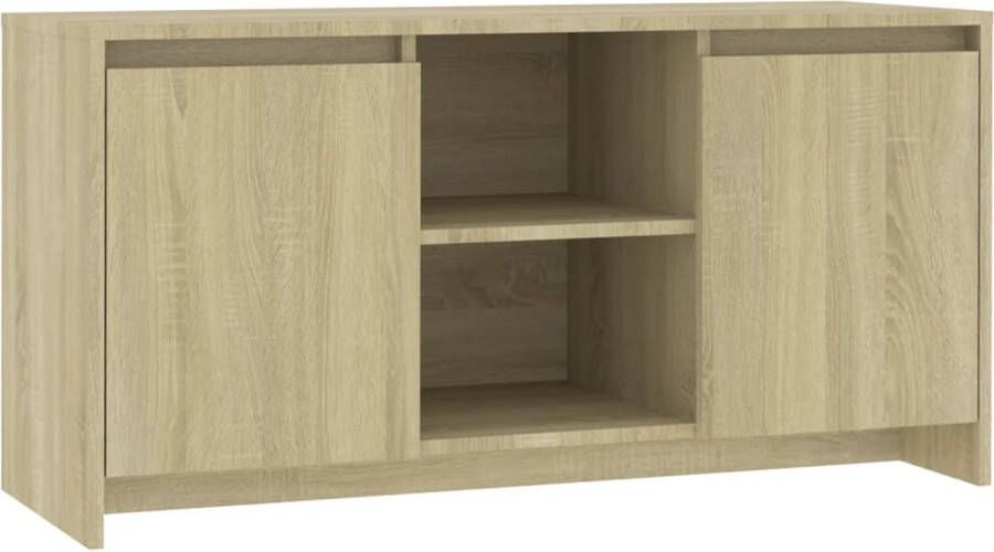 VidaXL Tv-meubel 102x37 5x52 5 cm bewerkt hout sonoma eikenkleurig