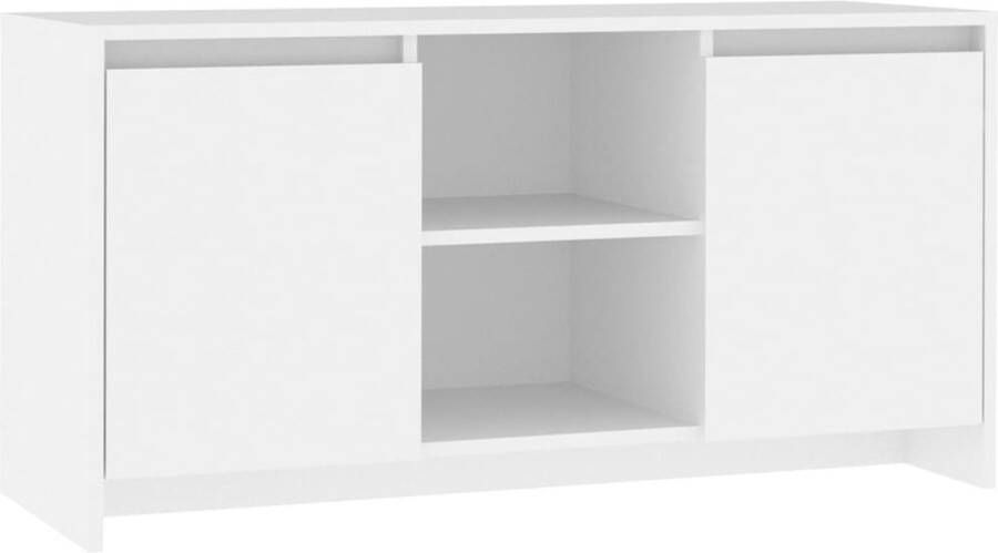 VidaXL Tv-meubel 102x37 5x52 5 cm bewerkt hout wit