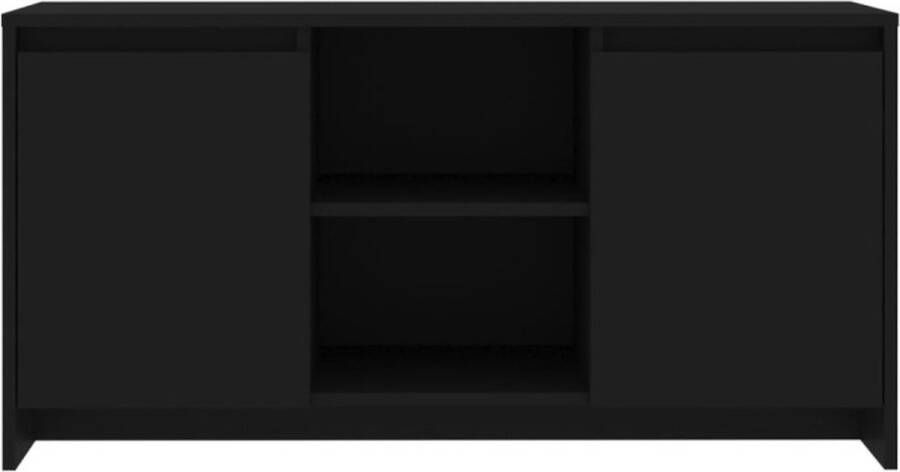 vidaXL Tv-meubel 102x37 5x52 5 cm spaanplaat zwart