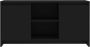 VidaXL -Tv-meubel-102x37 5x52 5-cm-spaanplaat-zwart - Thumbnail 3