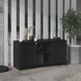VidaXL -Tv-meubel-102x37 5x52 5-cm-spaanplaat-zwart - Thumbnail 1