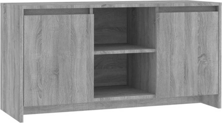 VidaXL -Tv-meubel-102x37 5x52 5-cm-spaanplaat-grijs-sonoma-eikenkleurig