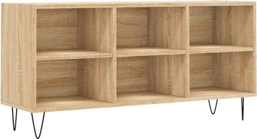 VidaXL -Tv-meubel-103 5x30x50-cm-bewerkt-hout-sonoma-eikenkleurig