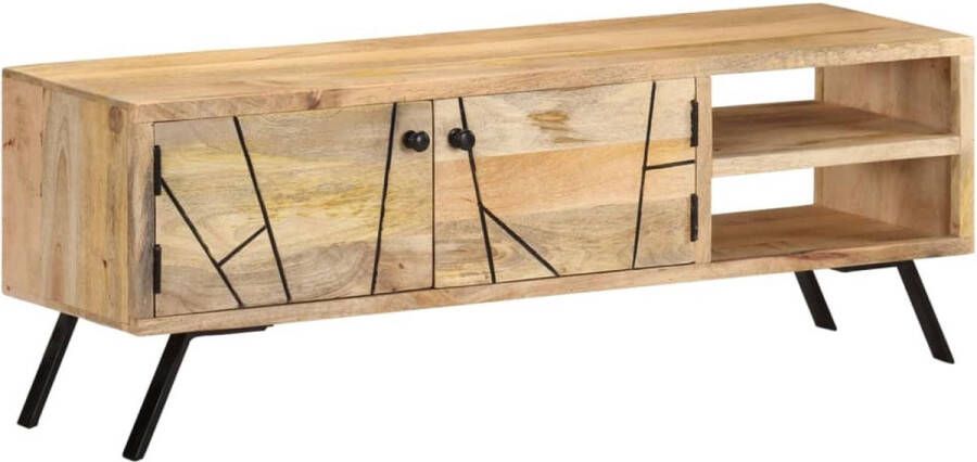 VidaXL Tv meubel 110x30x40 cm massief mangohout