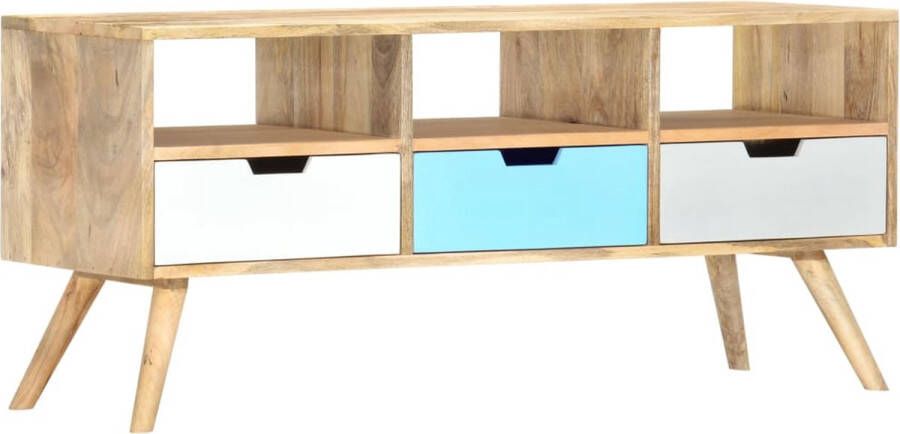 VidaXL Tv meubel 110x35x48 cm massief mangohout