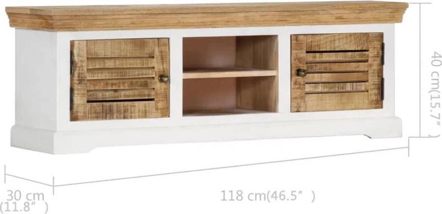 VidaXL Tv meubel 118x30x40 cm massief mangohout VDXL_247970