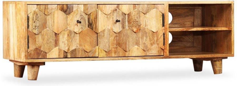 VidaXL Tv meubel 118x35x40 cm massief mangohout