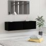 VidaXL -Tv-meubel-120x30x30-cm-bewerkt-hout-zwart - Thumbnail 2