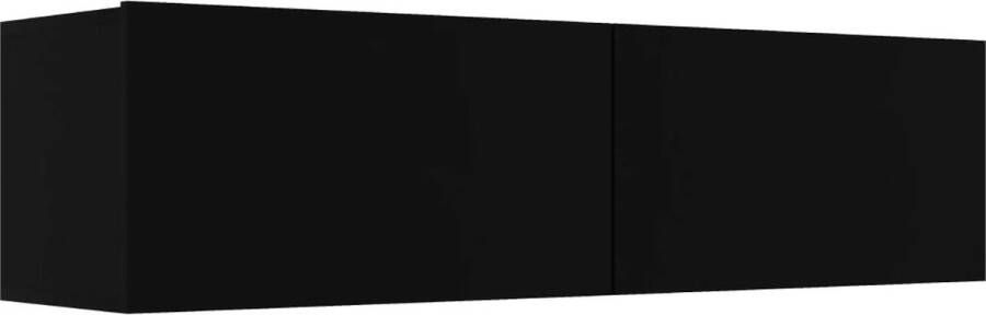 VidaXL -Tv-meubel-120x30x30-cm-bewerkt-hout-zwart