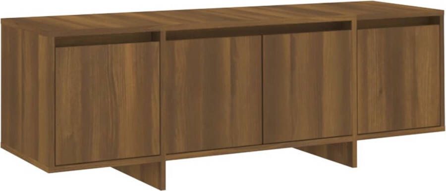 VidaXL Tv-meubel 120x30x40 5 cm bewerkt hout bruin eikenkleur