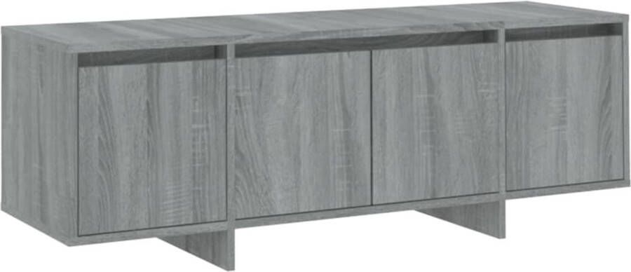 VidaXL Tv-meubel 120x30x40 5 cm bewerkt hout grijs sonoma eikenkleurig