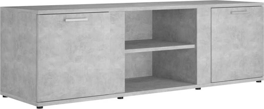 VidaXL Tv-meubel 120x34x37 cm spaanplaat betongrijs VDXL_801165